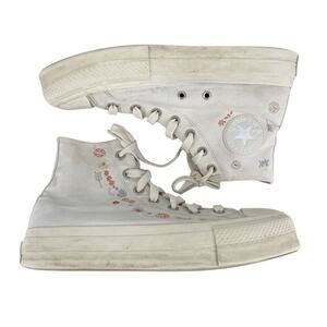 Converse Chuck Taylor All Star Lift Platform Embroidered Floral Women's Size 9.5